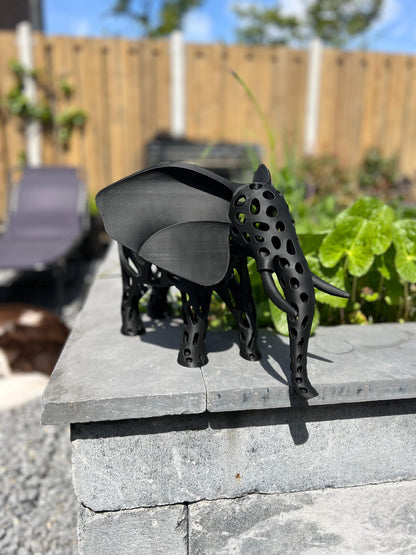 Perforated Elephant Sculpture | Modern Art | indoor & outdoor Decor for Your Space