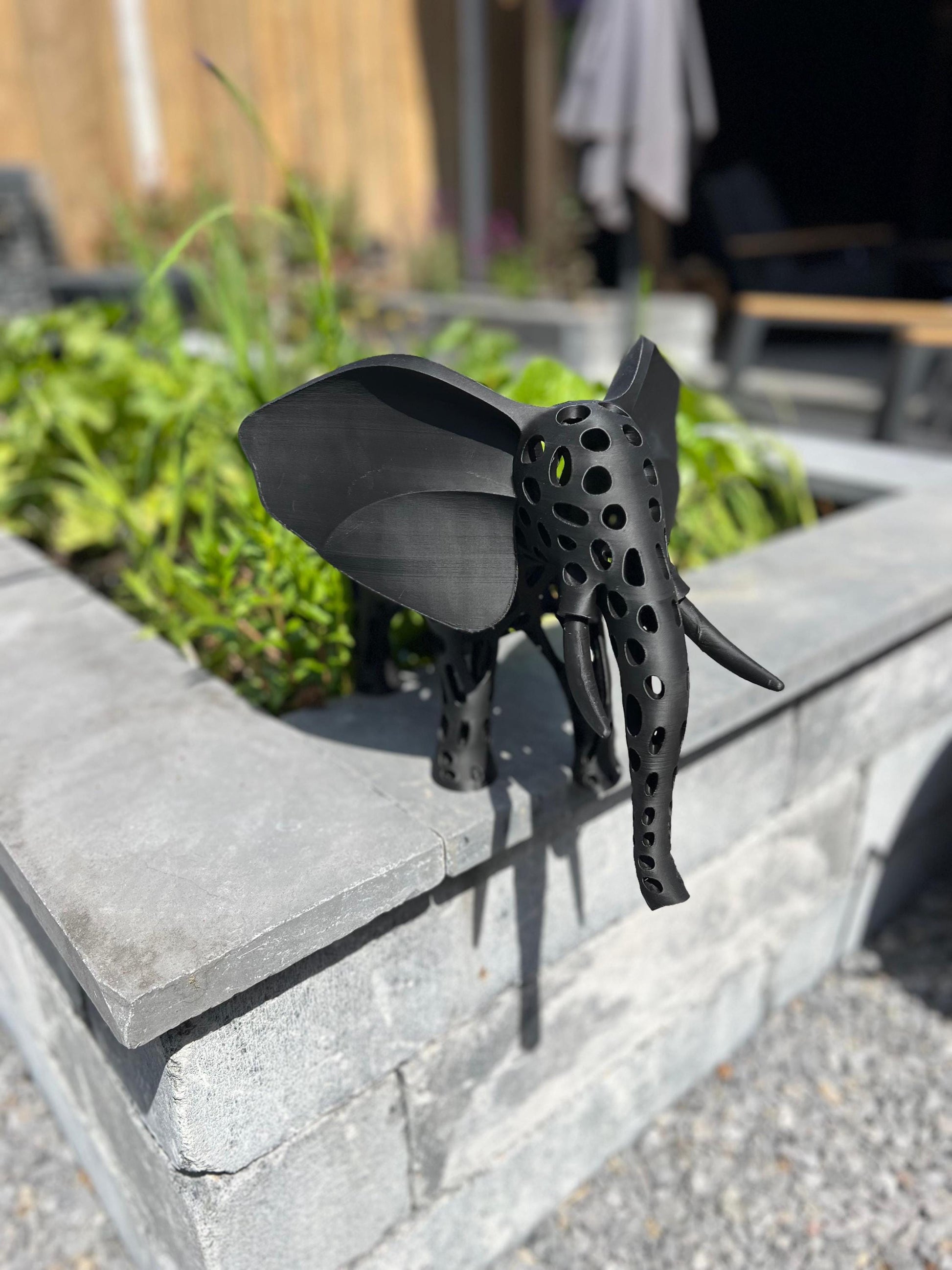 Perforated Elephant Sculpture | Modern Art | indoor & outdoor Decor for Your Space