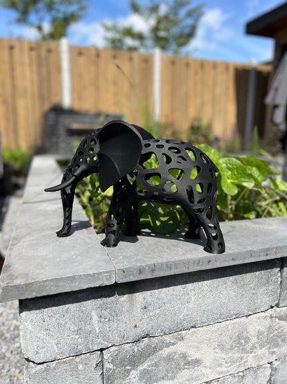 Perforated Elephant Sculpture | Modern Art | indoor & outdoor Decor for Your Space