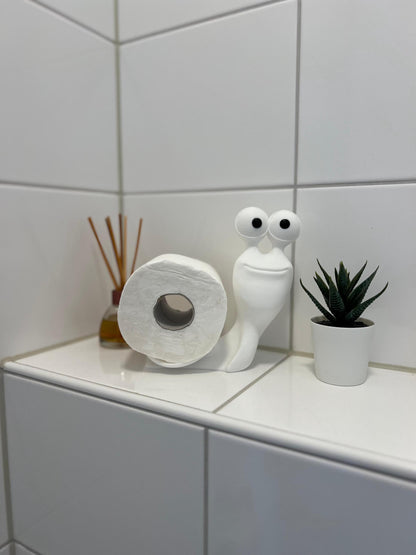 Snail Toilet Roll Holder - Cute Bathroom Storage & Decor - Whimsical Snail Figurine for Toilet Paper - Ideal Gift for Home Decor Lovers