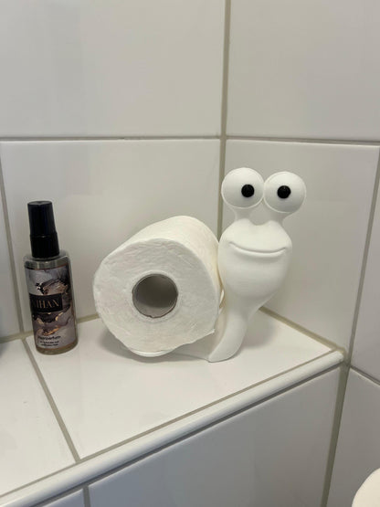 Snail Toilet Roll Holder - Cute Bathroom Storage & Decor - Whimsical Snail Figurine for Toilet Paper - Ideal Gift for Home Decor Lovers
