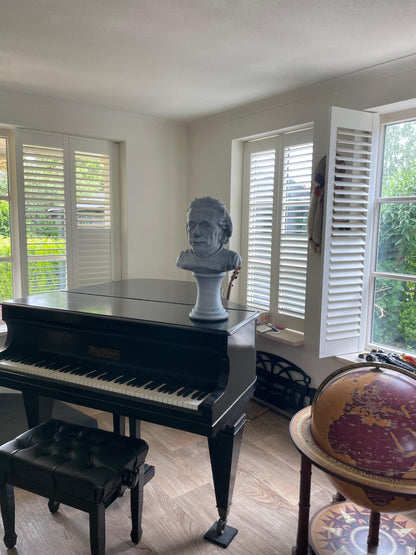 Einstein Bust Secret Compartment 3D Printed Sculpture Hidden Storage Box Genius Desk Decor Physics Gift Science Art Statue Grey