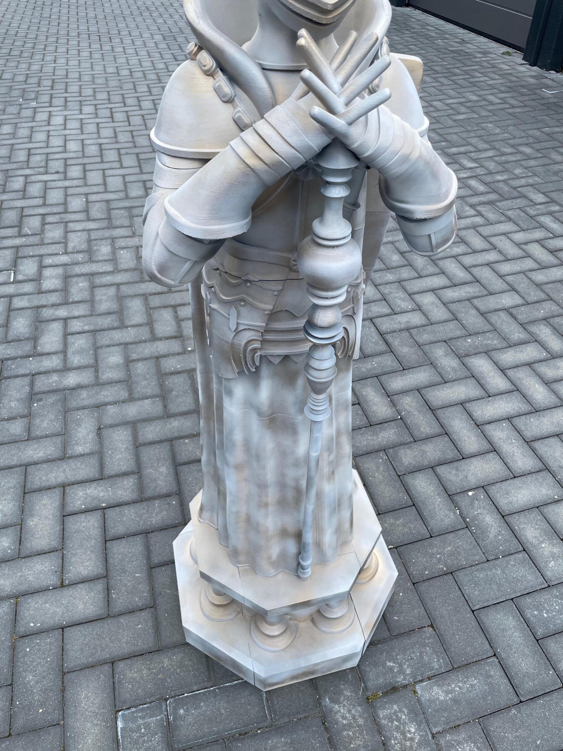 Giant Replica Knight Chess Piece – Life-Size Fantasy Decor | 120cm 3D Printed Statue