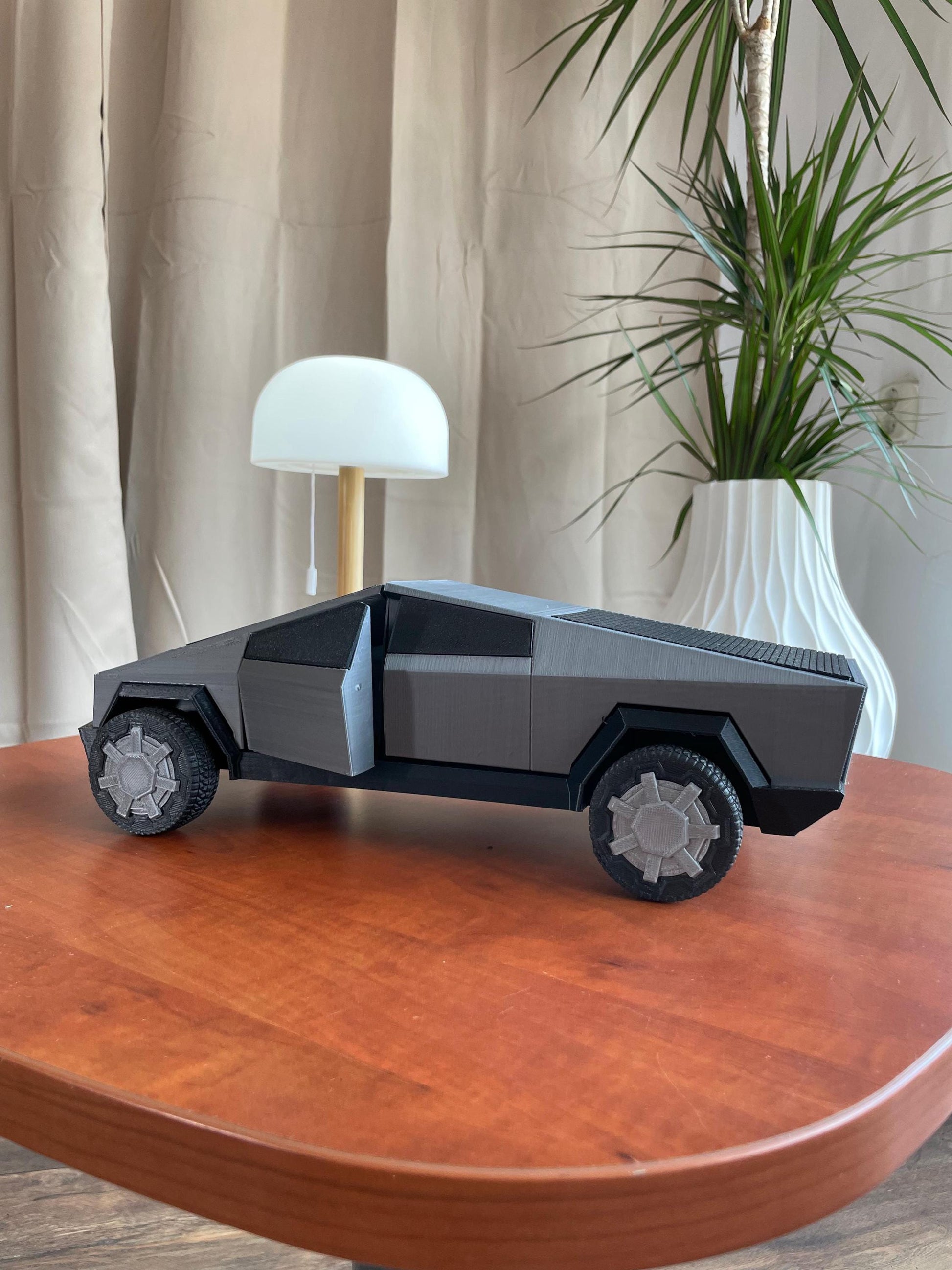 Cybertruck Car Decoration Toy Gray Futuristic Vehicle Collectible Desk Display Car Toy Gift for Men Boys Adults EV