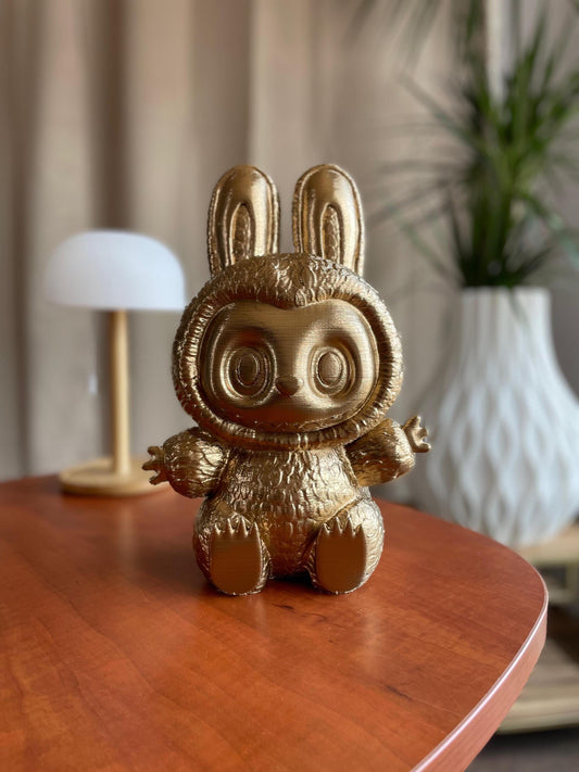 Lubulu Collectible Gold Figure 3D Printed Designer Toy Blind Box Style Vinyl Figurine Gift Cute Character