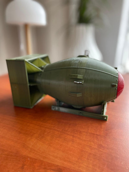 Fat Bomb Model | Detailed 3D Printed Military Replica | Vintage War Decor | Ideal Gift for History Buffs