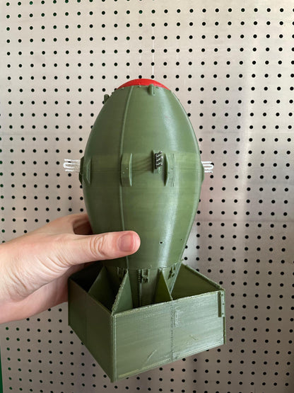 Fat Bomb Model | Detailed 3D Printed Military Replica | Vintage War Decor | Ideal Gift for History Buffs