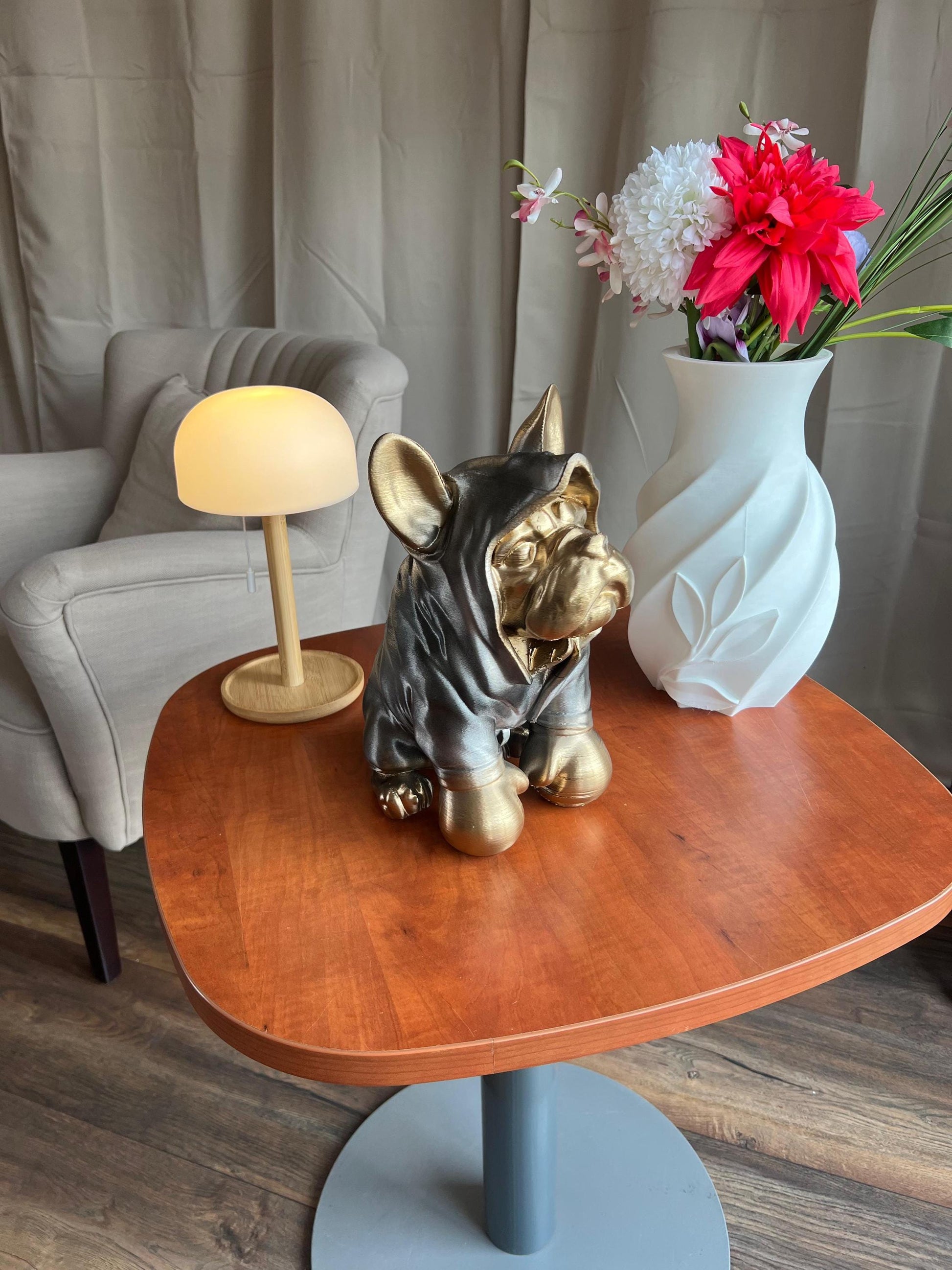 Boxer Puppy Statue | Stylish 3D Printed Dog Decor | Unique Gift for Dog Lovers & Home Enthusiasts