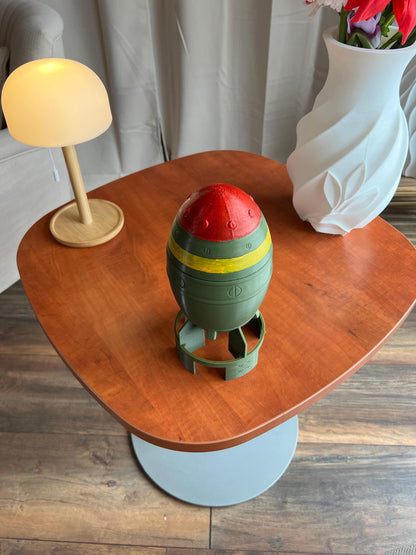 Mini Nuke Fat Man Replica | 3D Printed Fallout-Inspired Bomb Prop | Gamer & Geek Decor for Collectors