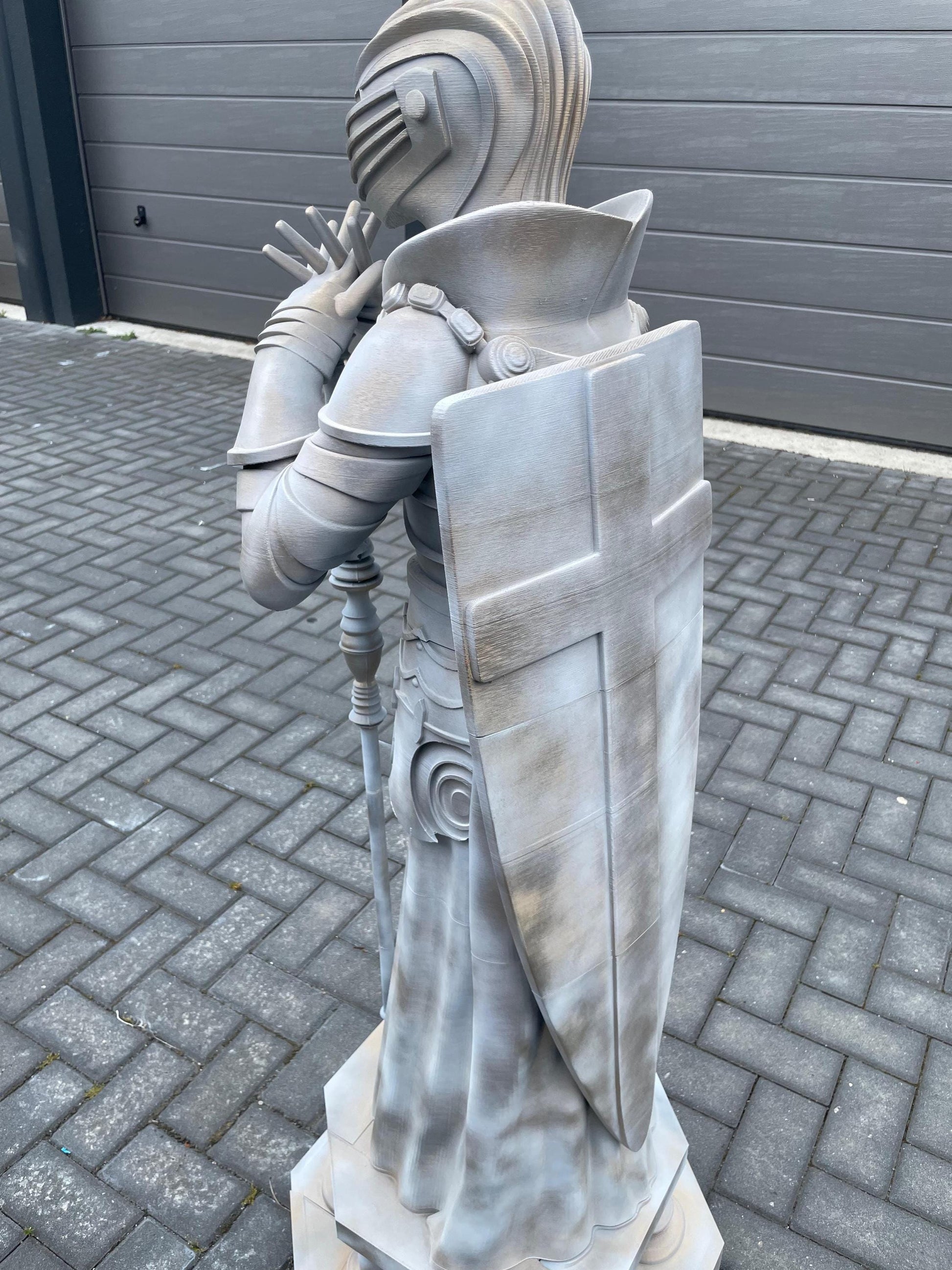 Giant Replica Knight Chess Piece – Life-Size Fantasy Decor | 120cm 3D Printed Statue
