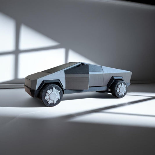 Cybertruck Car Decoration Toy Gray Futuristic Vehicle Collectible Desk Display Car Toy Gift for Men Boys Adults EV