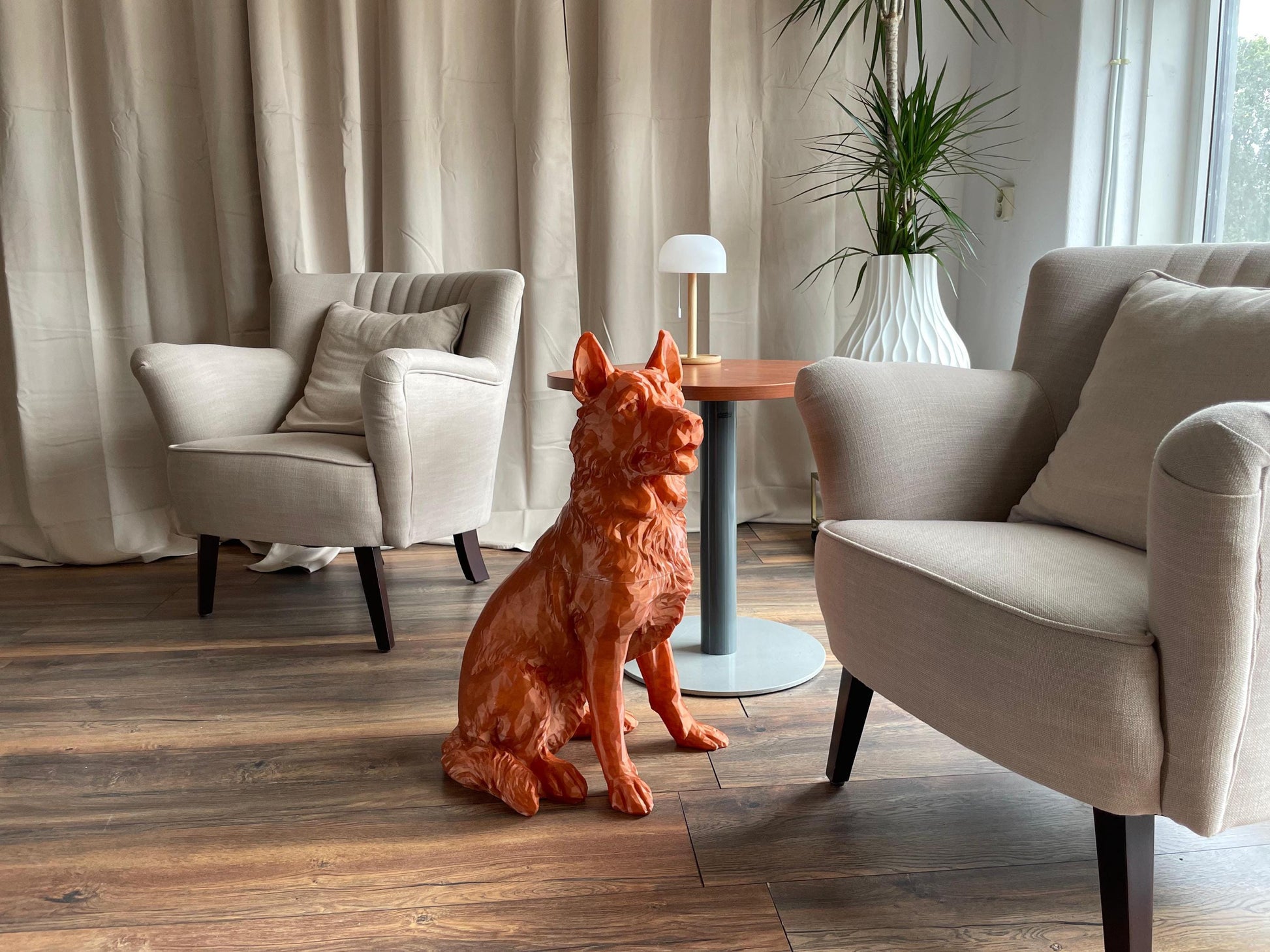 Golden German Shepherd Statue – Regal Dog Decor, Perfect Home Accent & Luxury Gift for Pet Lovers, Hand-Finished and Eye-Catching!