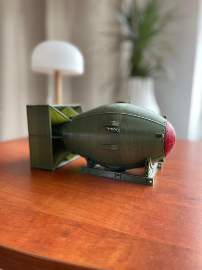 Fat Bomb Model | Detailed 3D Printed Military Replica | Vintage War Decor | Ideal Gift for History Buffs