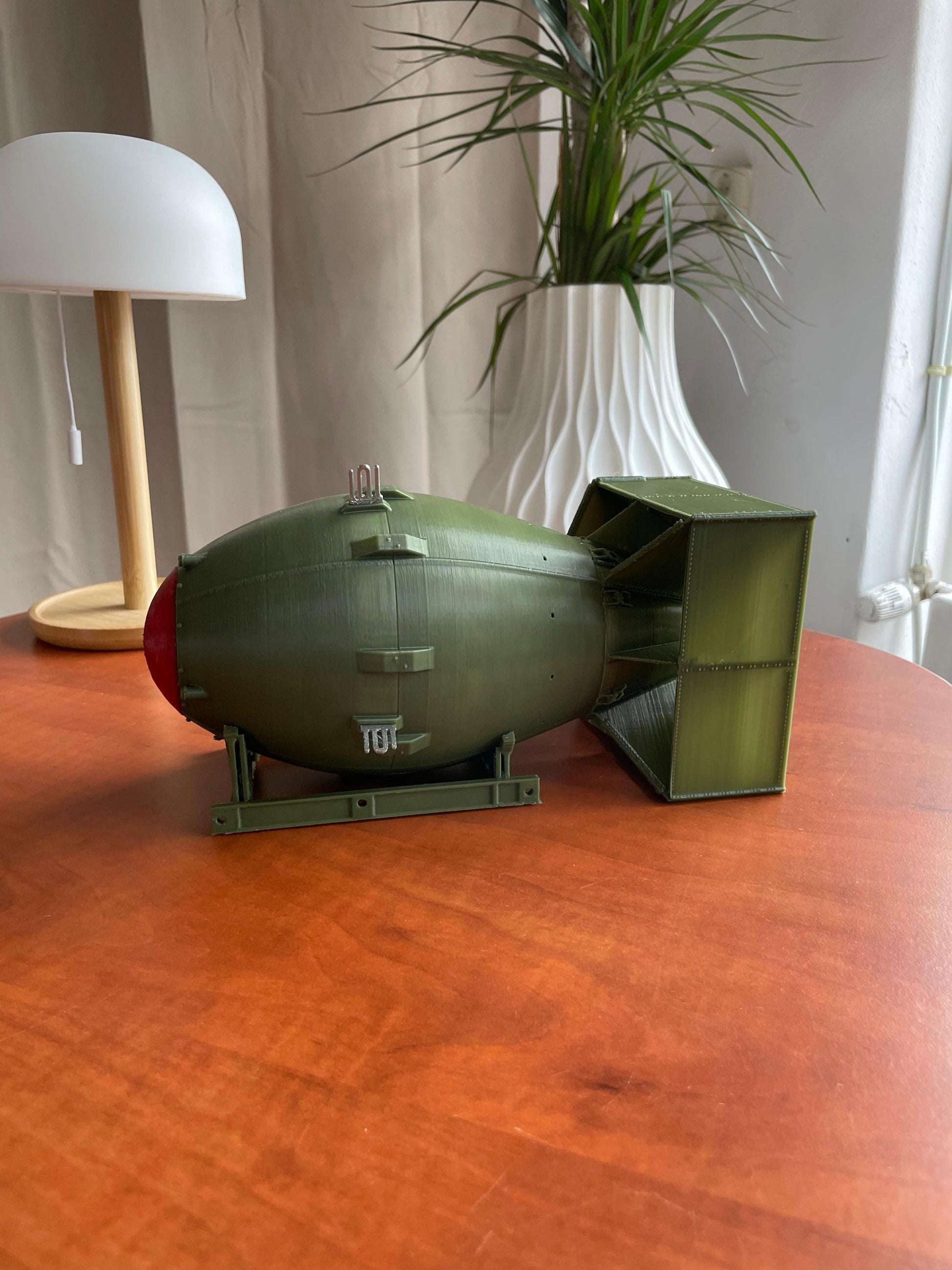 Fat Bomb Model | Detailed 3D Printed Military Replica | Vintage War Decor | Ideal Gift for History Buffs