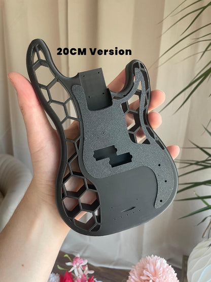 Guitar Body | 3D-Printed Electric Guitar Base | DIY Custom Guitar | Wall Art Decor | Honeycomb Design