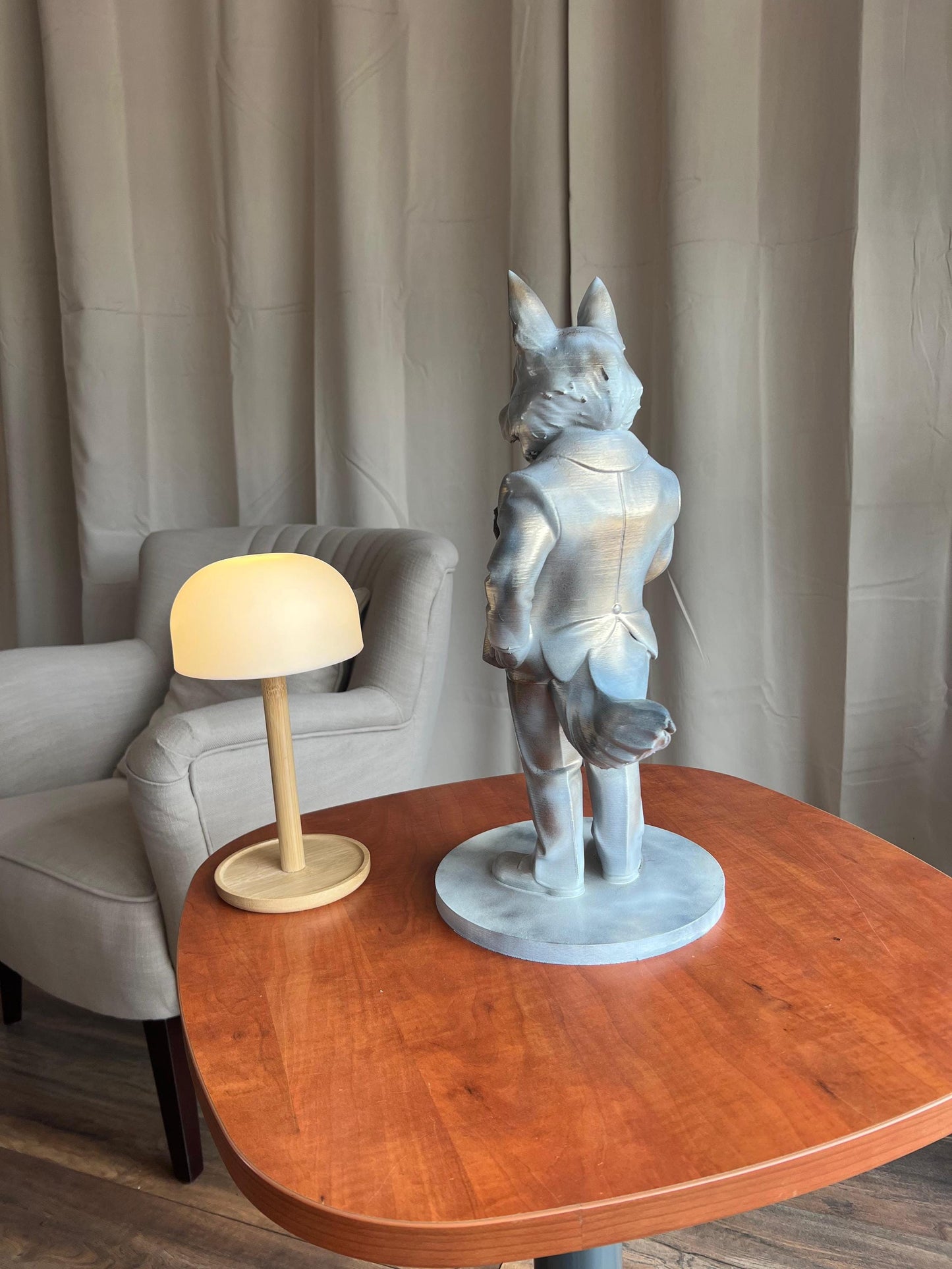 German Shepherd Butler Statue | Stylish Indoor & Outdoor Decor | Elegant Figure with Serving Tray | Perfect Gift or Decoration