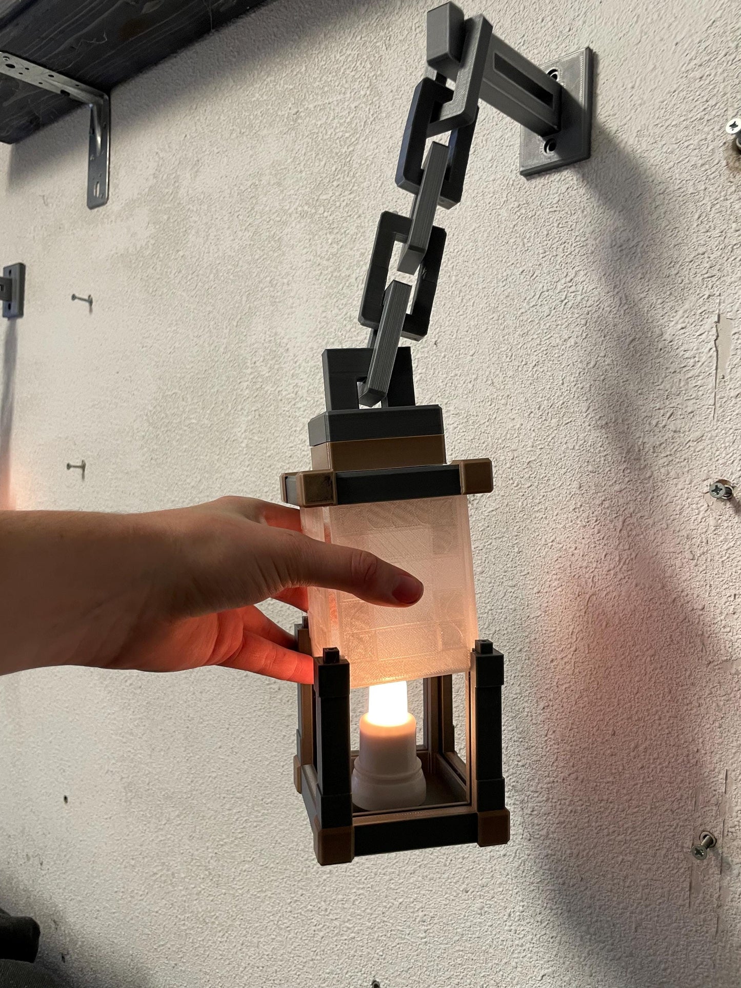 Hanging Lantern LED Night Light Lamp - Set of 2! - Gamer Room Decor, Gaming Gift for Kids & Fans