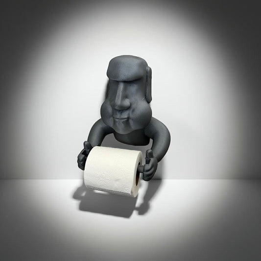 Moai Toiletrolhouder | WC Papierhouder | Paaseiland Toiletpapier Houder | Grappige WC Accessoire