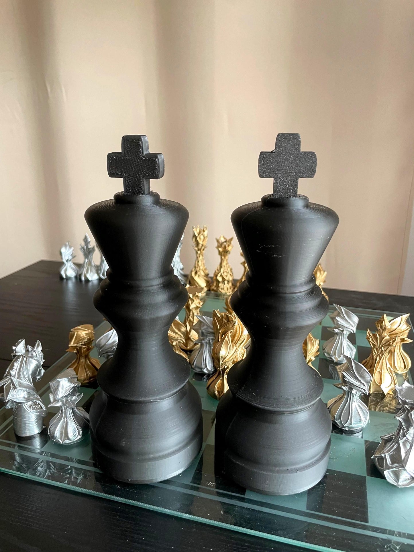 Chess King Piece 80cm for Storage | Unique Chess Set Organizer | Decorative XXL Chess King piece Collectible for Home Decor & Gifts