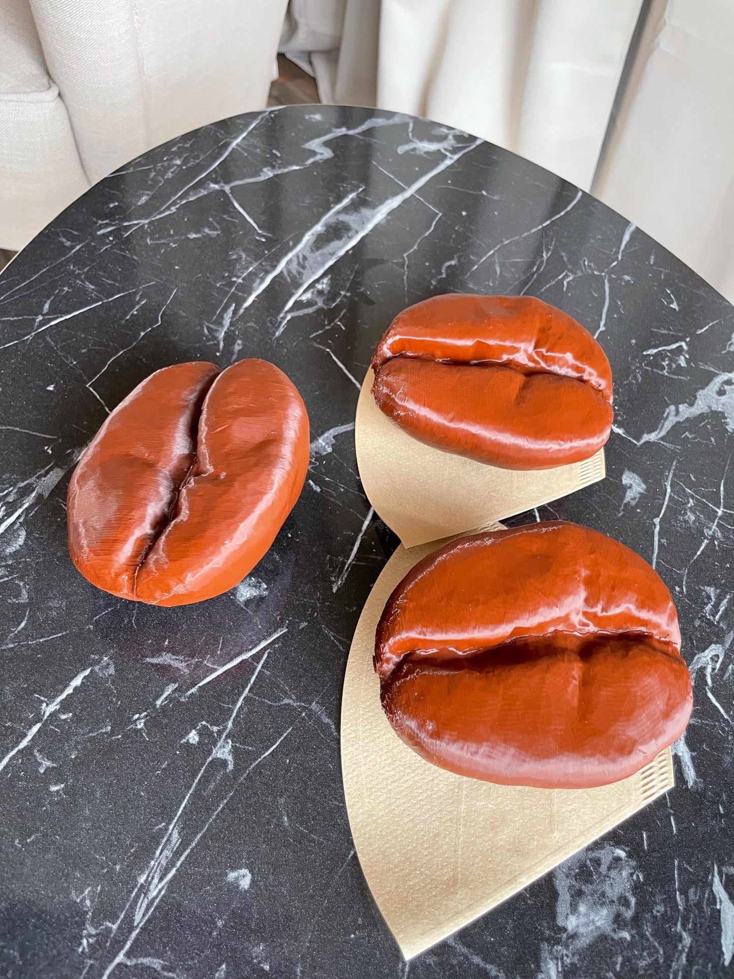 Coffee Beans Decoration - Large Decorative Bean Pods for Cafe Home Decor