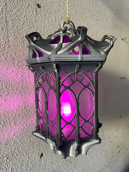 Hanging Lantern LED Night Light Gothic Lamp | Set of 2 | Vintage Gamer Room Decor | Gaming Gift for Kids & Fans