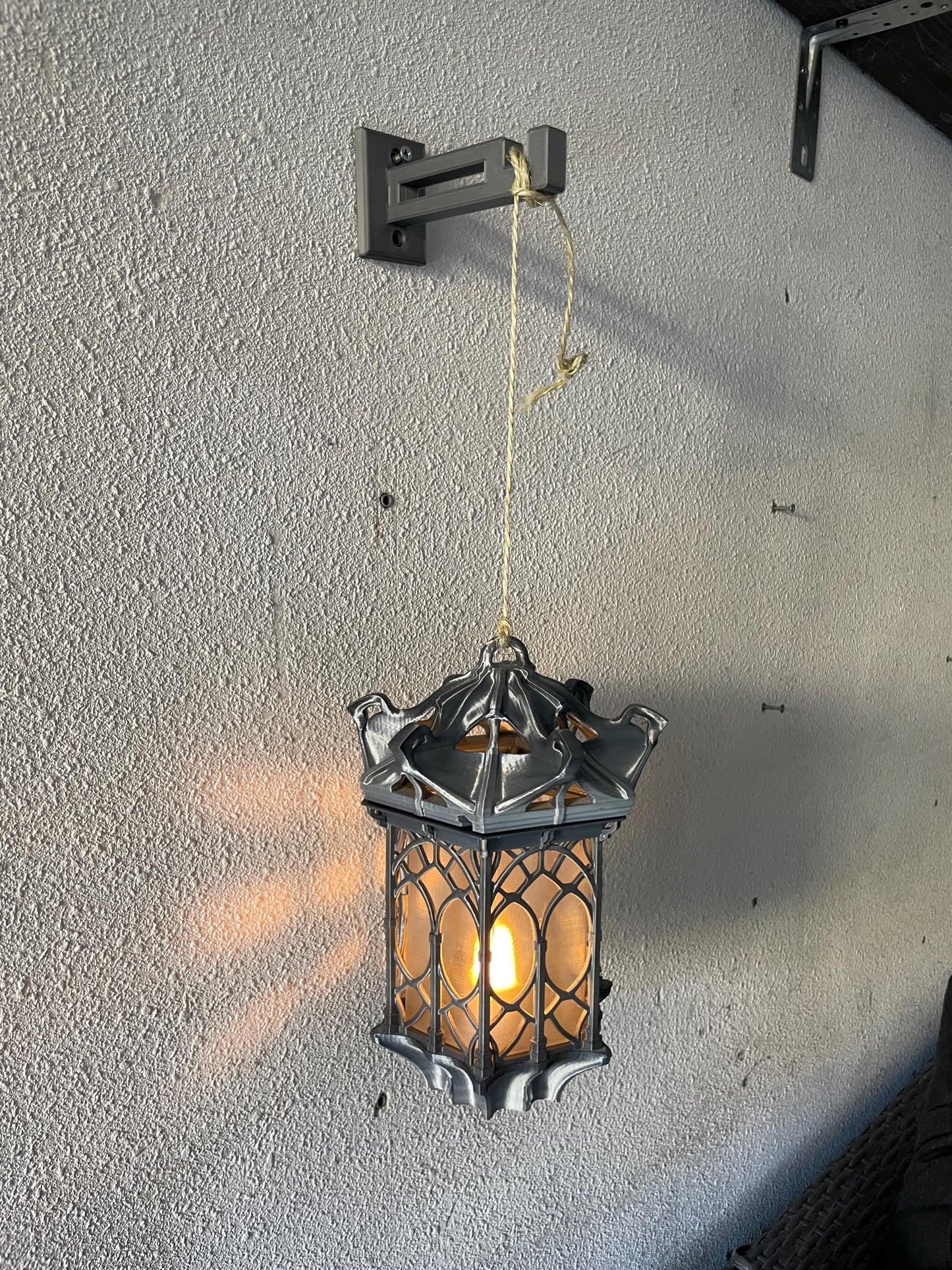 Hanging Lantern LED Night Light Gothic Lamp | Set of 2 | Vintage Gamer Room Decor | Gaming Gift for Kids & Fans