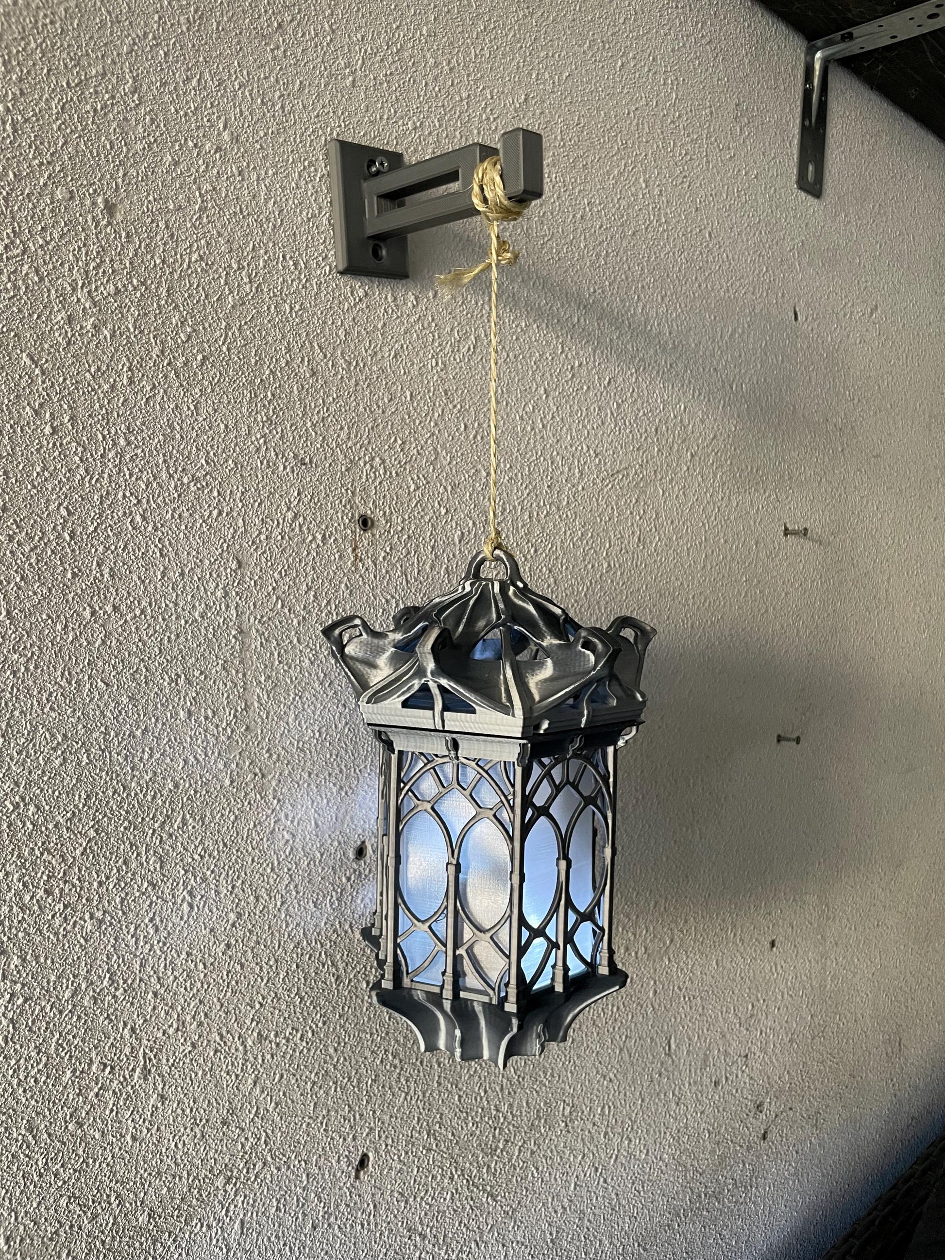 Hanging Lantern LED Night Light Gothic Lamp | Set of 2 | Vintage Gamer Room Decor | Gaming Gift for Kids & Fans