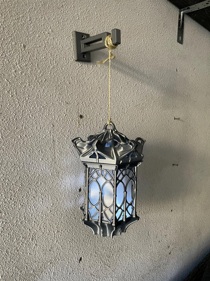 Hanging Lantern LED Night Light Gothic Lamp | Set of 2 | Vintage Gamer Room Decor | Gaming Gift for Kids & Fans