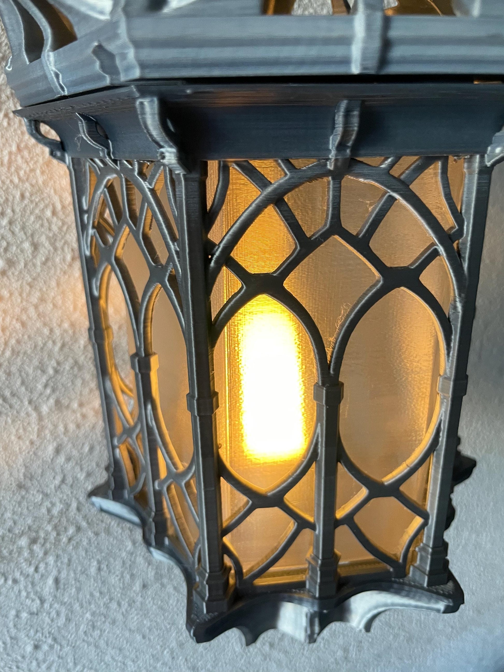 Hanging Lantern LED Night Light Gothic Lamp | Set of 2 | Vintage Gamer Room Decor | Gaming Gift for Kids & Fans