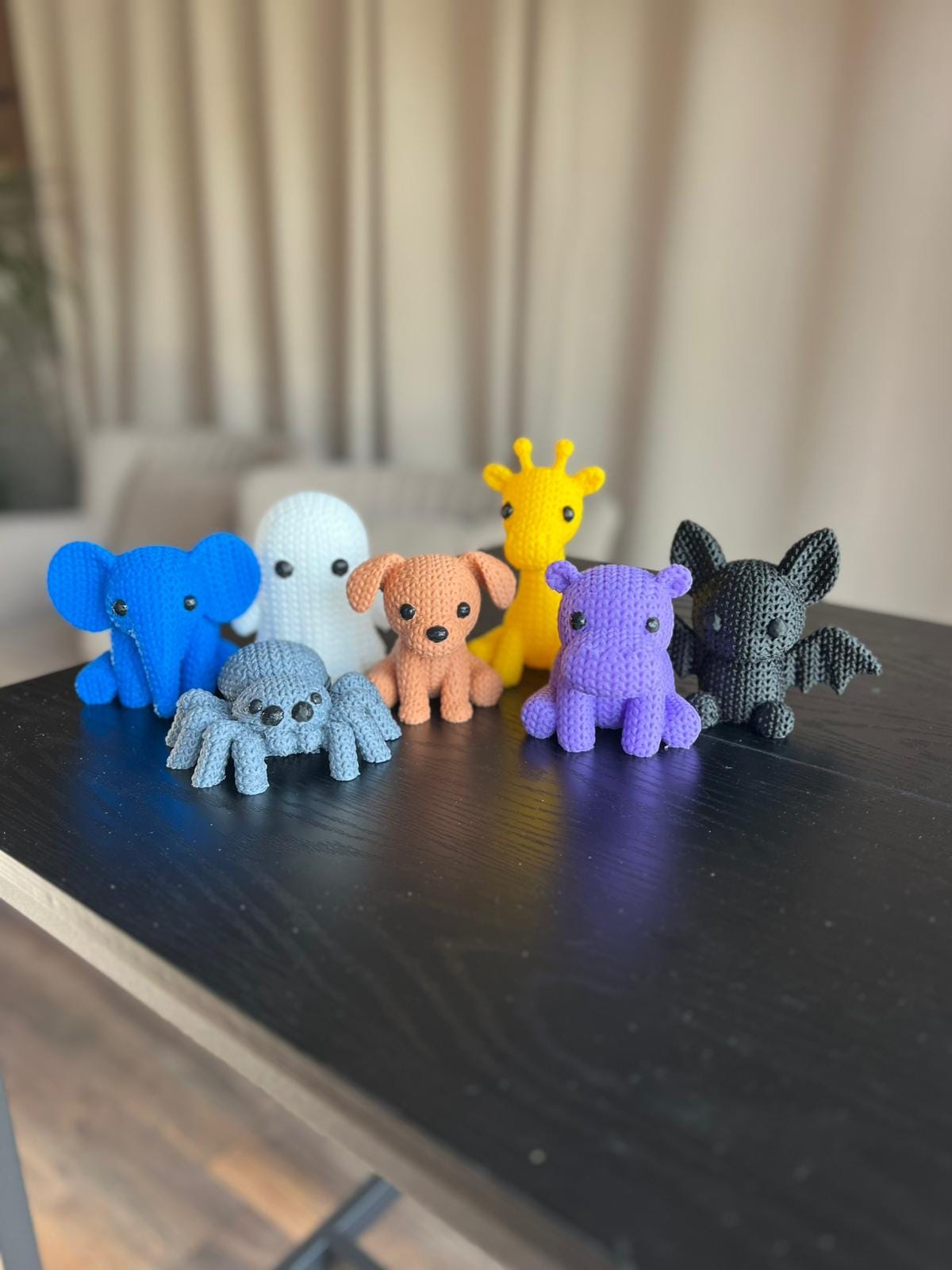 Colorful Knitted Baby Animal Friends | knitted animals | Kintting | knitting patterns | Handmade Amigurumi | Plush Decor | Nursery Essential