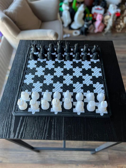 Chess Set | Chess Board | Handmade Chess | Travel Chess | Unique Chess Set | Chess Pieces | Chess