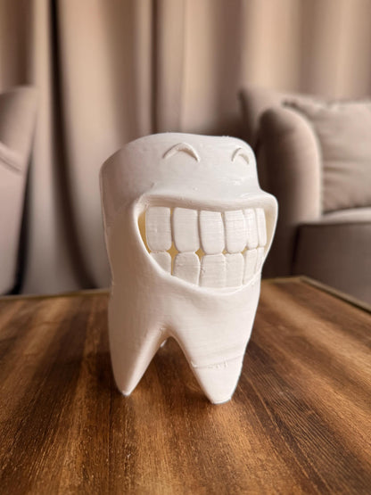 Toothbrush Holder Bathroom Organizer | Smiling Teeth Stand | Funny Bathroom Decor | Electric Manual Toothbrush Storage | Gift Dentist