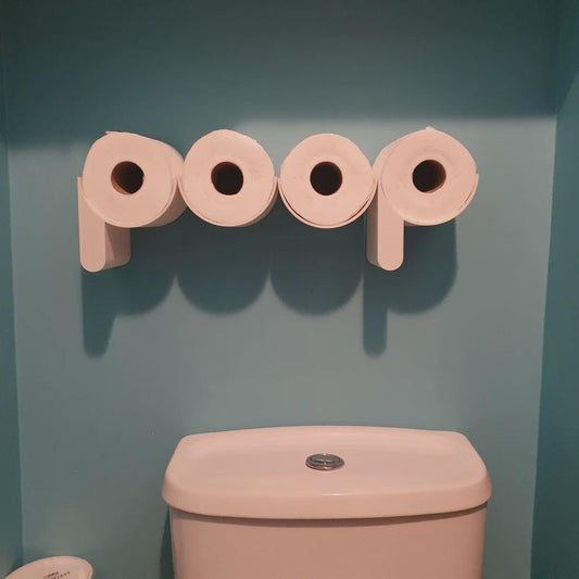 Poop Toilet Paper Holder | WC Holder | 3D Printable Toilet Accessory | Funny & Functional TP Stand