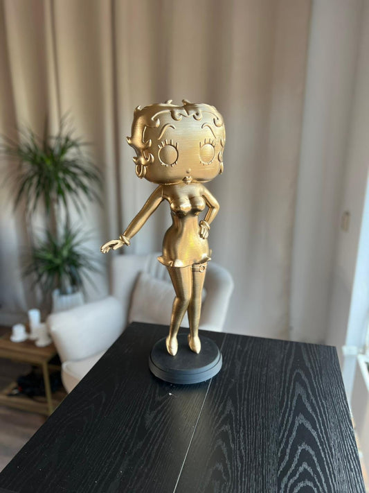 Betty Boop Golden Vintage Statue | BoopOopADoop | Betty Boop 1930 | Classic Cartoon