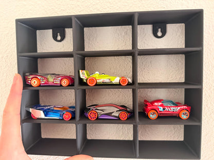 Miniature Car Display Case Stackable |Car Storage Organizer | Matchbox Shelf Wall Mount | Kids Toy Collection Holder Gift