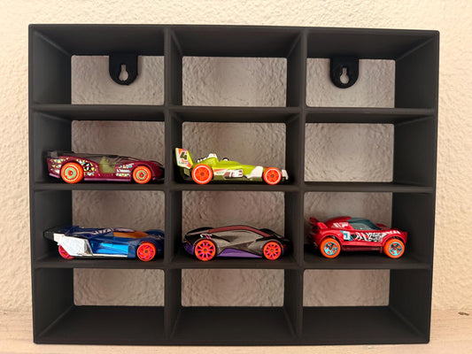 Miniature Car Display Case Stackable |Car Storage Organizer | Matchbox Shelf Wall Mount | Kids Toy Collection Holder Gift