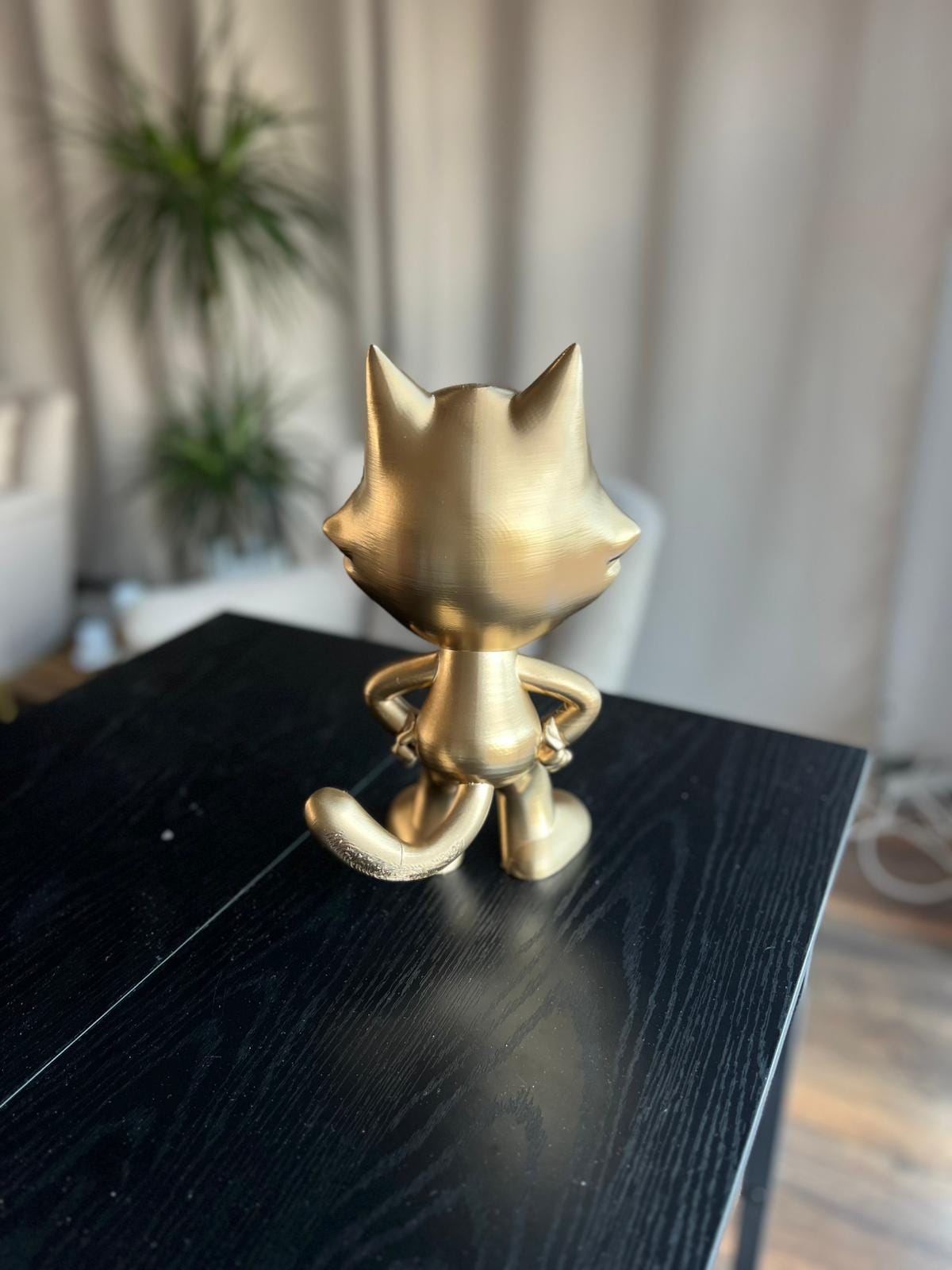 Felix the Cat Old School Figuur | Vintage Cartoon | Retro Collectible | Gold Edition