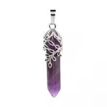 Black Helix Crystal Spiral Hanger | with Raw Amethyst Point | Spiral of Shadows | Handmade | Black Helix | Amethyst Crystal