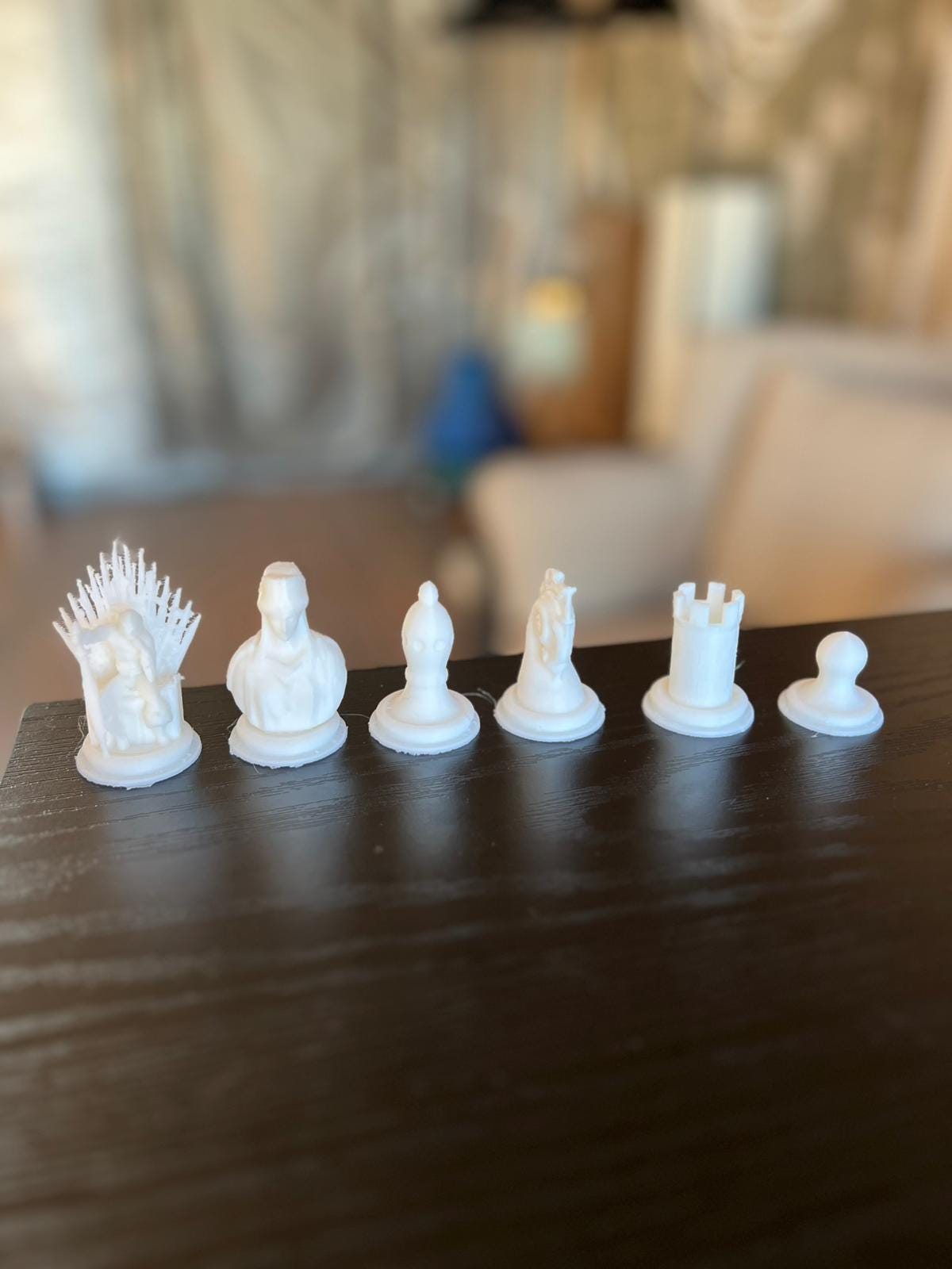 Primordial Chess Set | Primordial Designer Chess Pieces | Modern Architectural Design | Luxury Chess Gift | Contemporary Home Decor