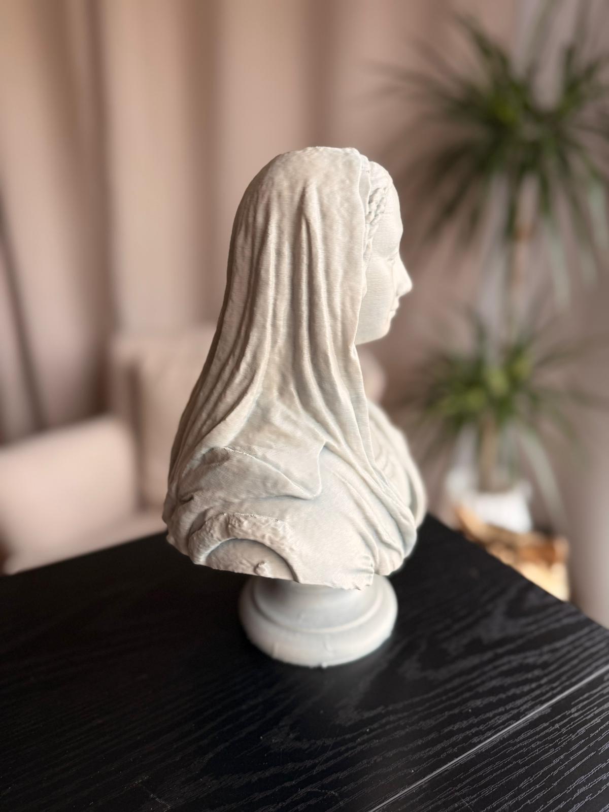 Mona Lisa Bust Statue, Leonardo da Vinci Sculpture, Renaissance Art Decor, Classical Woman Figurine, Home Office