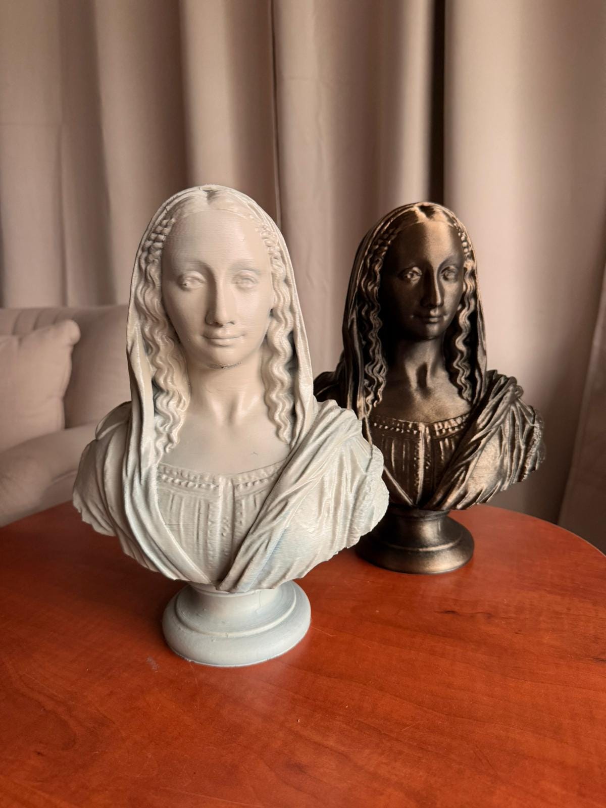 Mona Lisa Bust Statue, Leonardo da Vinci Sculpture, Renaissance Art Decor, Classical Woman Figurine, Home Office