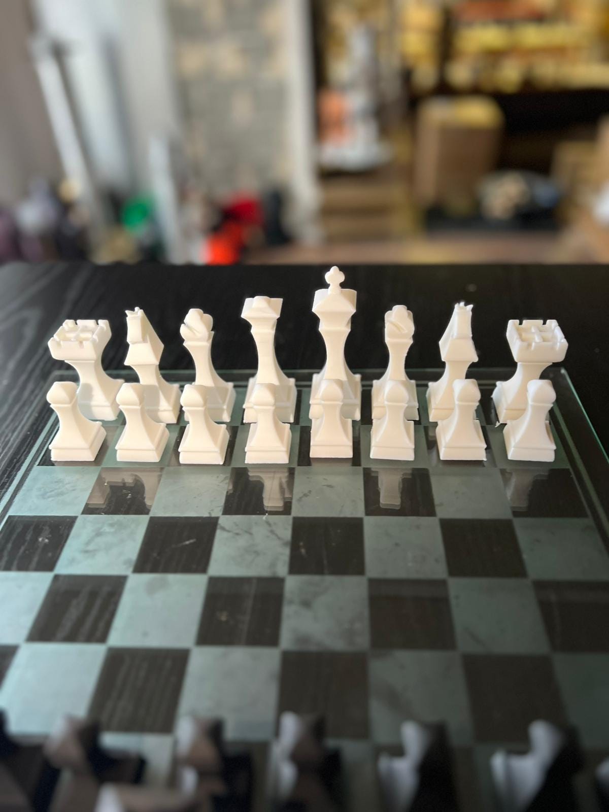 Square Chess Set | Geometric Designer Chess Pieces | Modern Architectural Design | Luxury Chess Gift | Contemporary Home Decor