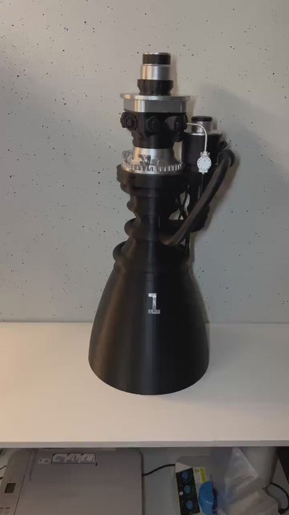 Raptor 3 Rocket Engine Replica 90Cm | Detailed Spacecraft Display Piece | Iconic Decor for Space Enthusiasts & Collectors