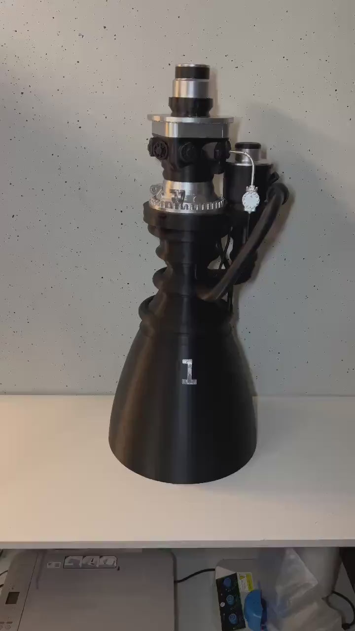 Raptor 3 Rocket Engine Replica 90Cm | Detailed Spacecraft Display Piece | Iconic Decor for Space Enthusiasts & Collectors