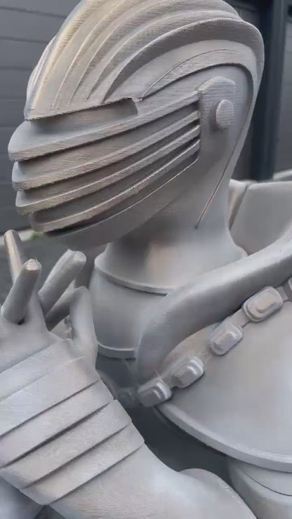 Giant Replica Knight Chess Piece – Life-Size Fantasy Decor | 120cm 3D Printed Statue
