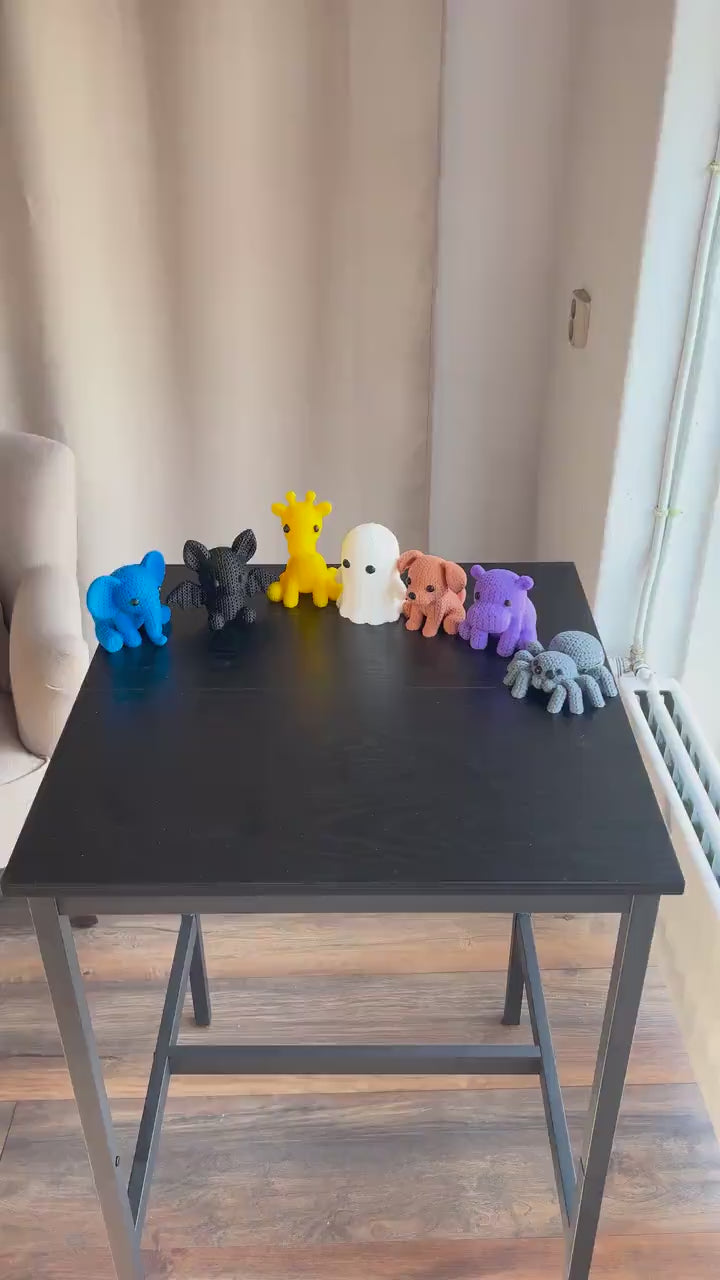 Colorful Knitted Baby Animal Friends | knitted animals | Kintting | knitting patterns | Handmade Amigurumi | Plush Decor | Nursery Essential