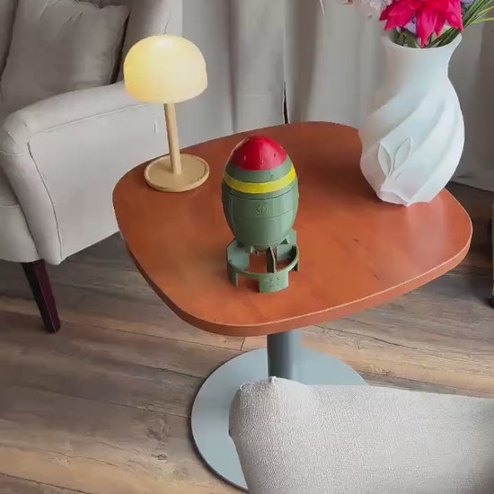 Mini Nuke Fat Man Replica | 3D Printed Fallout-Inspired Bomb Prop | Gamer & Geek Decor for Collectors