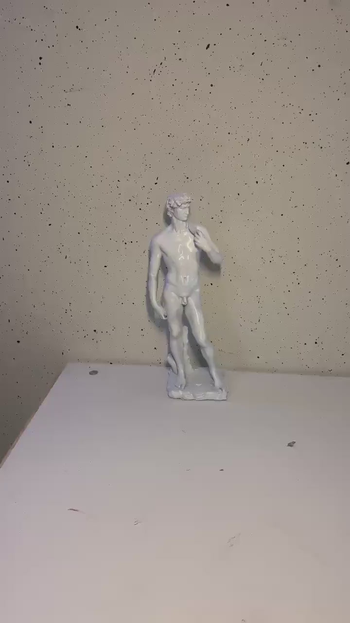David Michelangelo Statue | Classic Art Sculpture | Italian Renaissance Decor | Home & Office Art | Antique Style Bust | 3D Printed
