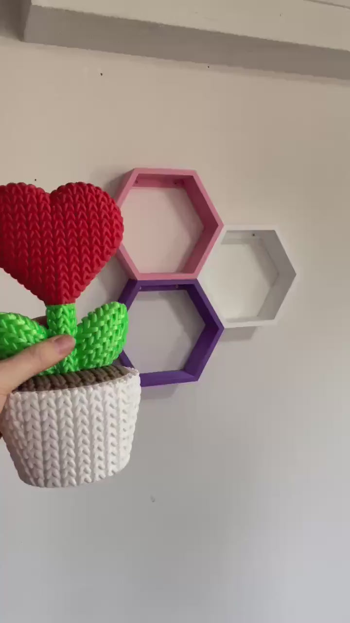 Honeycomb Wall Shelve | Modern Hexagon Floating Shelves for Home Decor | Stylish Storage Solution | Expandable colorful customizable shelves