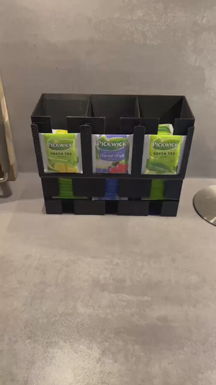 Thee Dispenser | Theezakjes Houder | Organizer voor Pickwick & Diverse Thee | Verkrijgbaar in 2 Maten